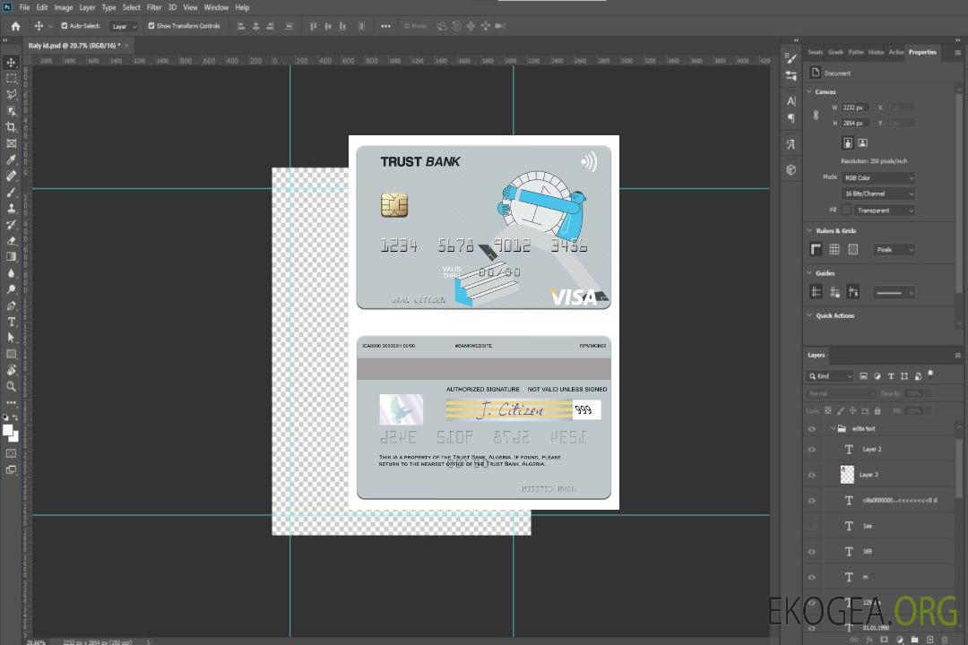 Carte visa Algérie Trust Bank Algérie template Carte visa Algérie Trust Bank Algérie template